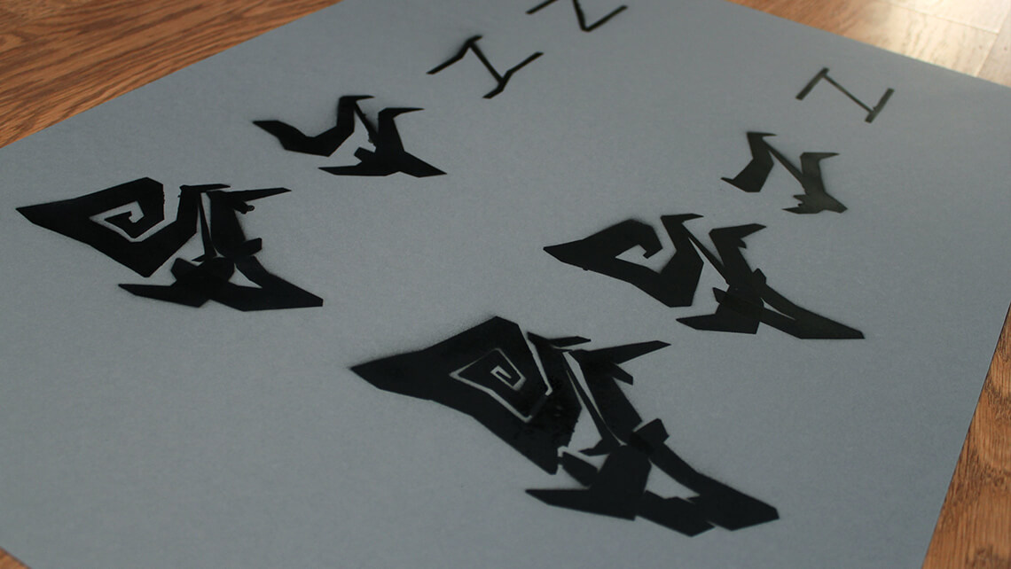 Typographie Graffiti vectoriel